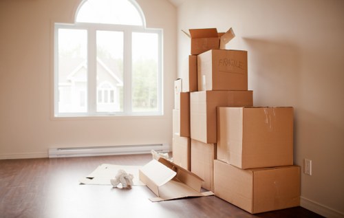 Professional moving truck hire for household items and boxes in Highbury