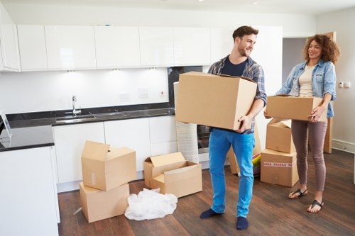 Commercial and residential moving support with a Highbury removal van