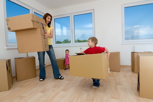 Professional loading support for a Highbury removal van job