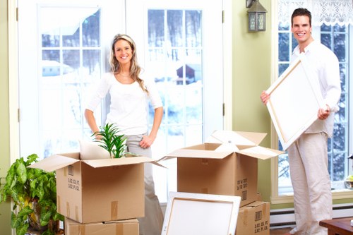 Careful packing and loading during a same day house move in Highbury