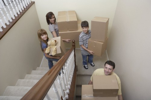 Local van transport helping customers move furniture in Highbury